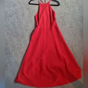 Polo Ralph Lauren Strappy Red Midi Dress